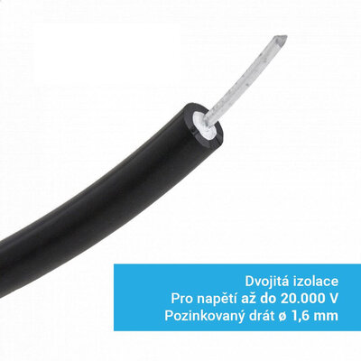 Vysokonapäťový oceľový kábel pre elektrický ohradník - 1 m - vysokonapatovy_ocelovy_kabel_pre_elektricke_ohradniky_3
