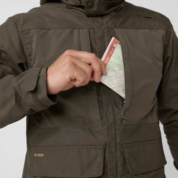 Férfi kabát Fjällräven Lappland Hybrid Dark Olive 3 Férfi kabát Fjällräven Lappland Hybrid Dark Olive 3